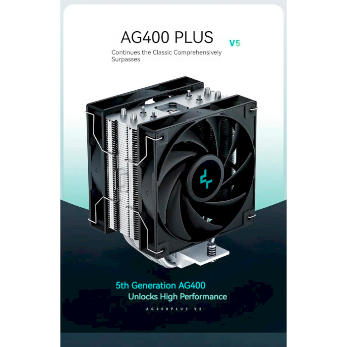 Кулер для процесора DEEPCOOL AG400 Plus (R-AG400-BKNNMD-G)