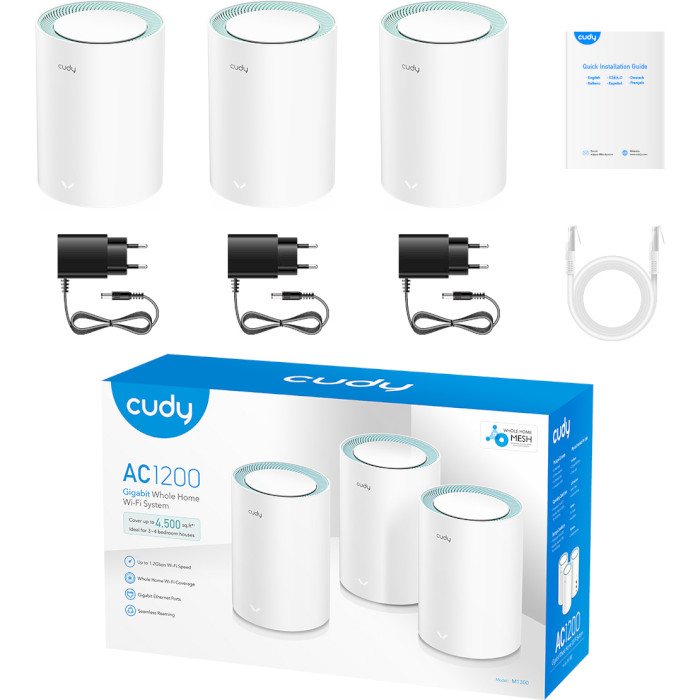 Wi-Fi Mesh система CUDY M1300 3-pack