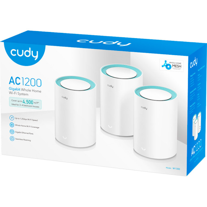 Wi-Fi Mesh система CUDY M1300 3-pack