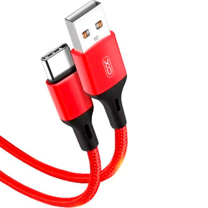 Кабель XO NB143 USB-A to Type-C 1м Red