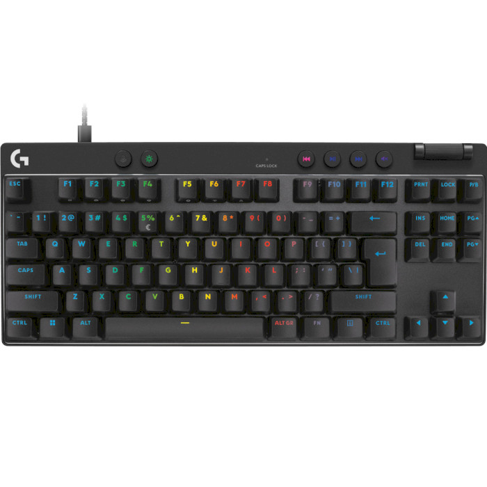 Клавіатура LOGITECH G Pro X TKL Rapid Wired Gaming Keyboard Black (920-013233)