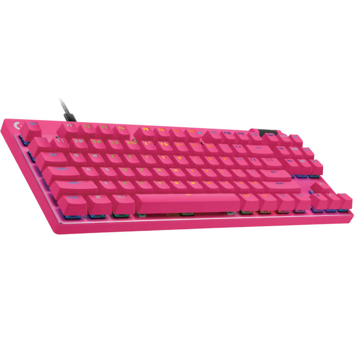 Клавіатура LOGITECH G Pro X TKL Rapid Wired Gaming Keyboard Magenta (920-013253)