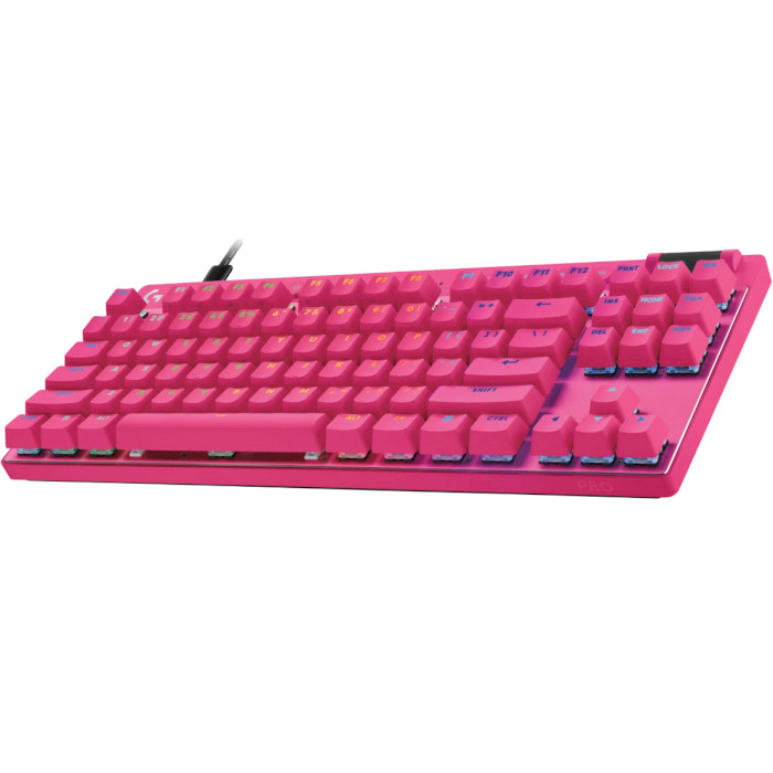 Клавіатура LOGITECH G Pro X TKL Rapid Wired Gaming Keyboard Magenta (920-013253)