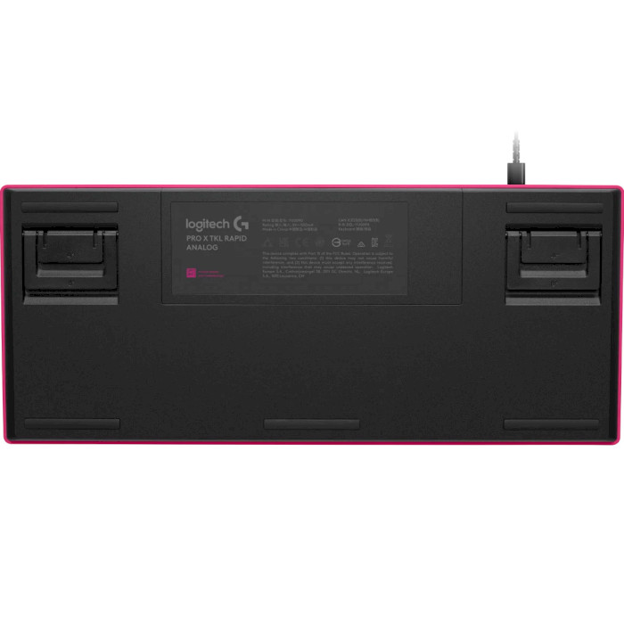 Клавіатура LOGITECH G Pro X TKL Rapid Wired Gaming Keyboard Magenta (920-013253)