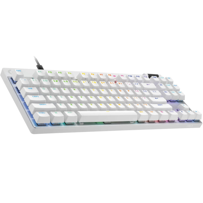 Клавіатура LOGITECH G Pro X TKL Rapid Wired Gaming Keyboard White (920-013242)