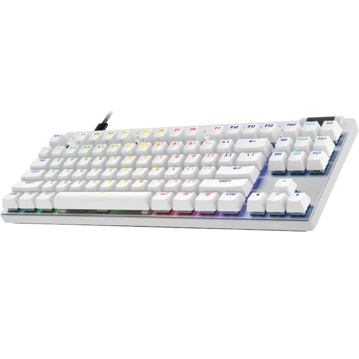 Клавіатура LOGITECH G Pro X TKL Rapid Wired Gaming Keyboard White (920-013242)