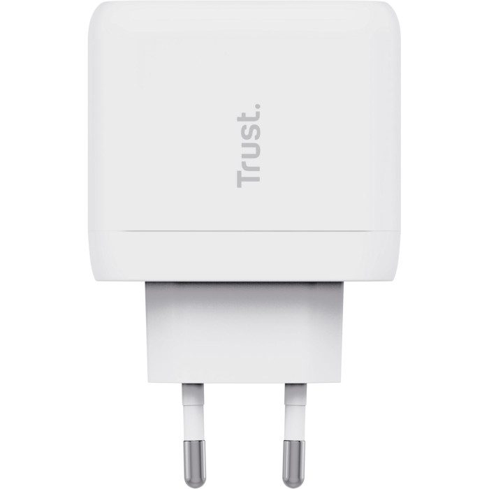 Зарядний пристрій TRUST Maxo 65W 1xUSB-C Charger White w/Type-C to Type-C cable (25139)