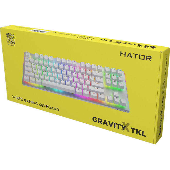 Клавіатура HATOR Gravity X TKL Aurum Orange Switch White (HTK551UA)