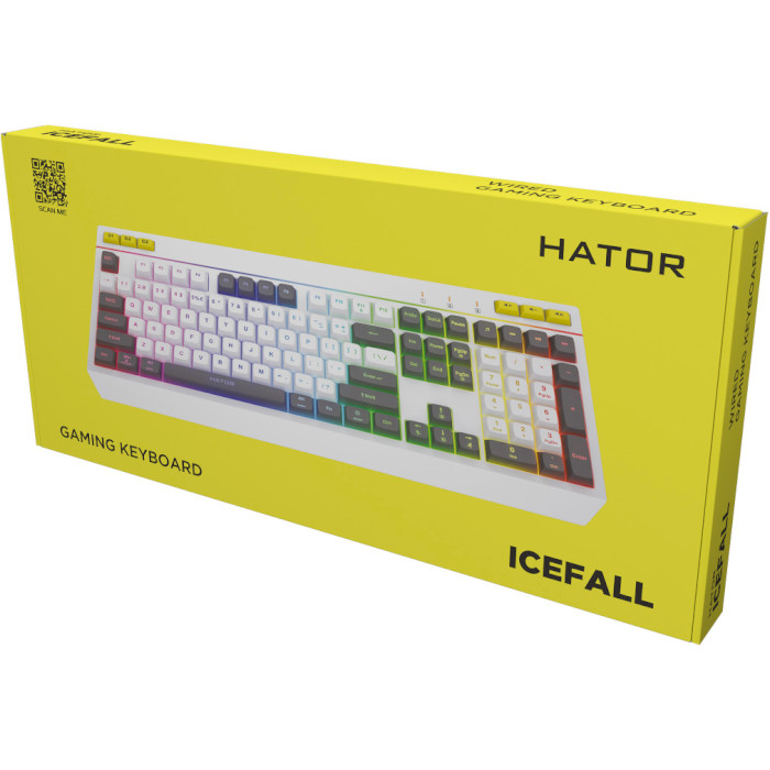 Клавиатура HATOR Icefall White/White/Gray (HTK405UA)