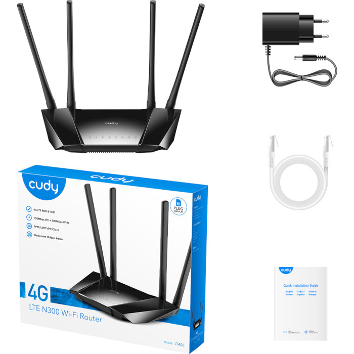 4G Wi-Fi роутер CUDY LT400