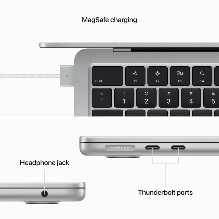 Ноутбук APPLE A2681 MacBook Air M2 Silver (MC7V4UA/A)