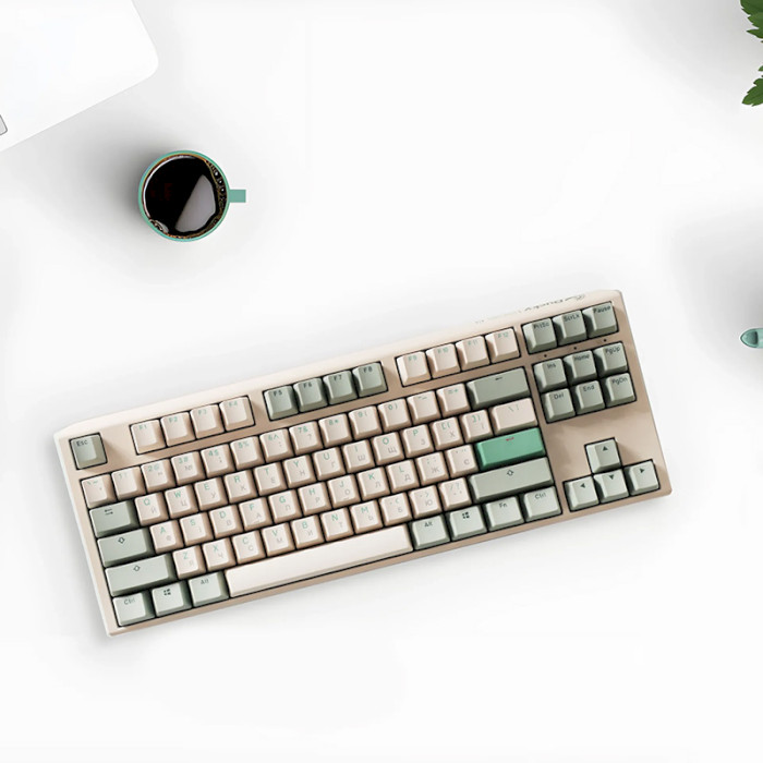 Клавіатура DUCKY One 3 TKL Cherry MX Speed Silver UA Matcha Cream (DKON2187-PUAPXMAEGGC1)