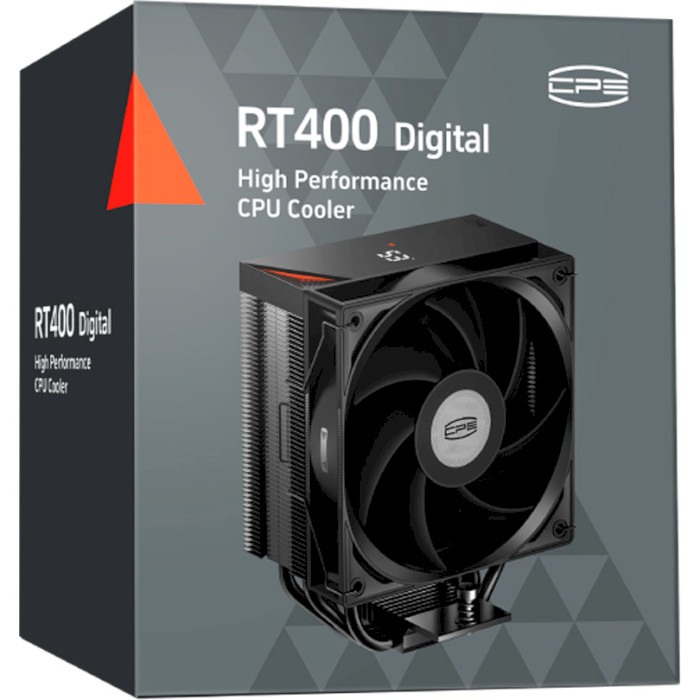 Кулер для процесора PCCOOLER RT400 Digital Black (RT400-BKNWYL-GL)