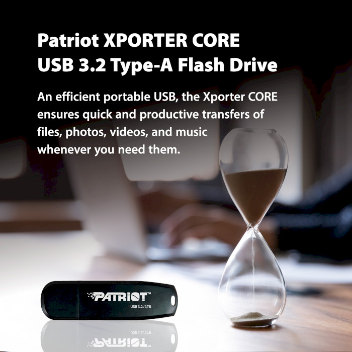 Флэшка PATRIOT Xporter Core USB3.2 64GB (PSF64GXRB3U)