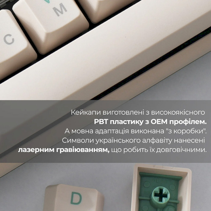 Клавиатура DUCKY One 3 TKL Cherry MX Brown UA Matcha Cream (DKON2187-BUAPXMAEGGC1)