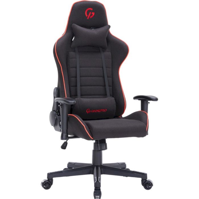 Кресло геймерское GAMEPRO GC575 Fabric Black/Red (GC575FB)