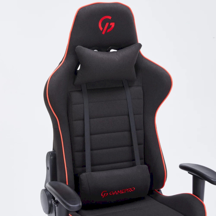 Кресло геймерское GAMEPRO GC575 Fabric Black/Red (GC575FB)