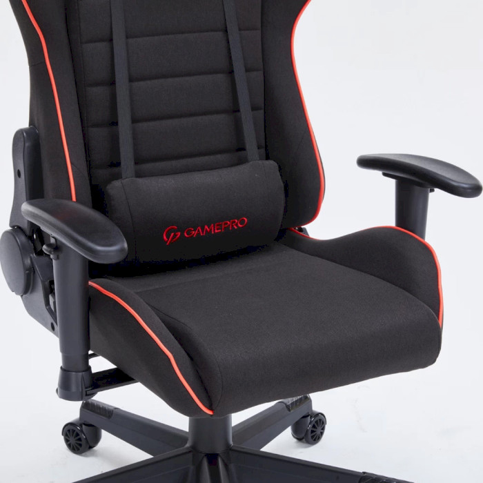 Кресло геймерское GAMEPRO GC575 Fabric Black/Red (GC575FB)