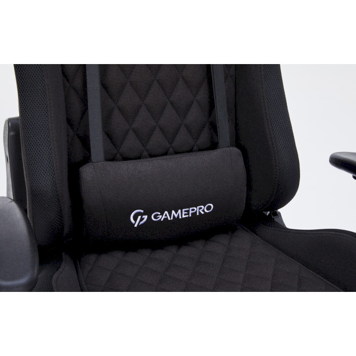 Крісло геймерське GAMEPRO GC700 Fabric Black (GC700FB RGB)