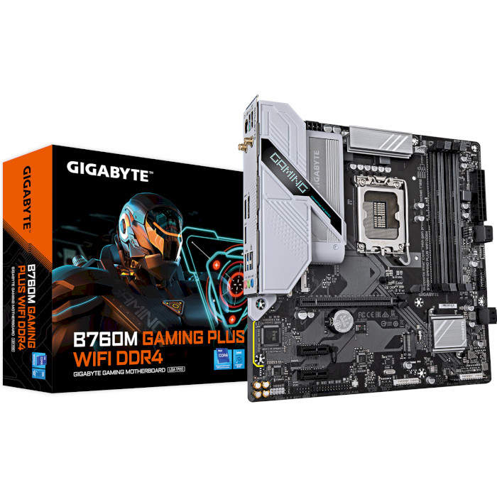 Материнська плата GIGABYTE B760M Gaming Plus WiFi DDR4