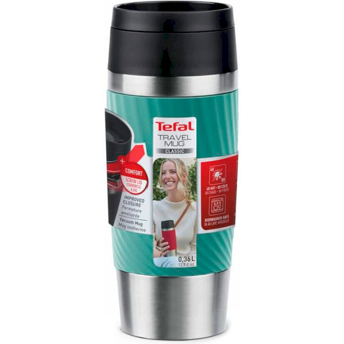 Термокухоль TEFAL Travel Mug Classic Twist 0.36л Green (N2024310)