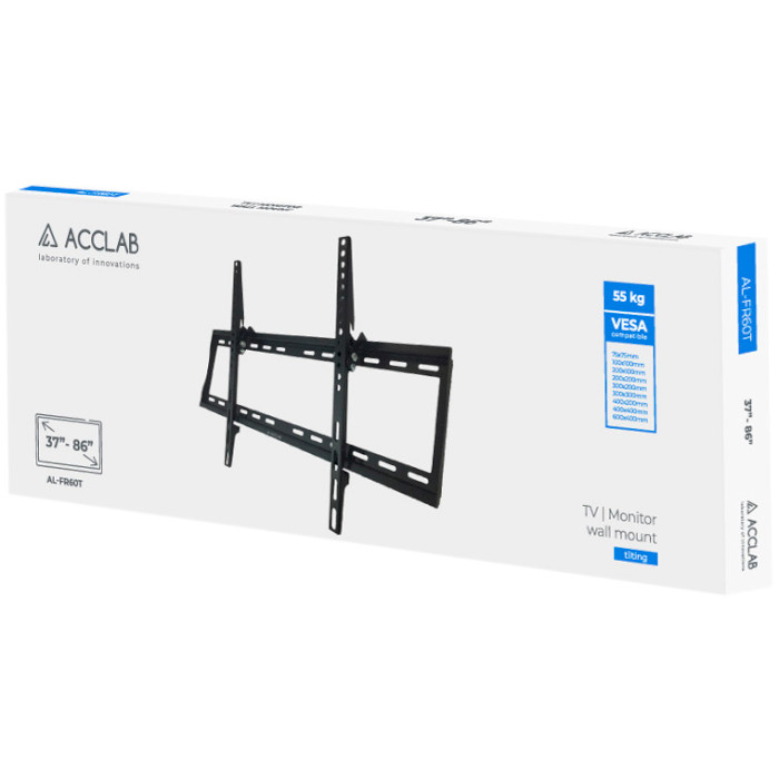 Крепление настенное для ТВ ACCLAB AL-FR60/T 37"-86" Black