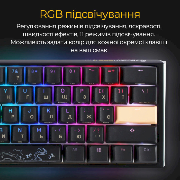 Клавиатура DUCKY One 3 Mini Cherry MX Brown RGB UA Black (DKON2161ST-BUAPXCLAWSC1)