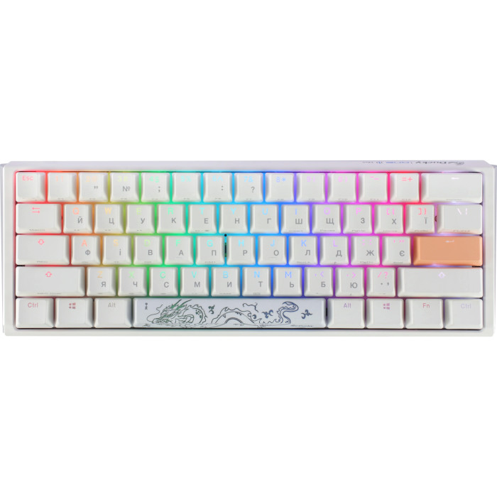 Клавиатура DUCKY One 3 Mini Cherry MX Silent Red RGB UA White (DKON2161ST-SUAPXPWWWSC1)