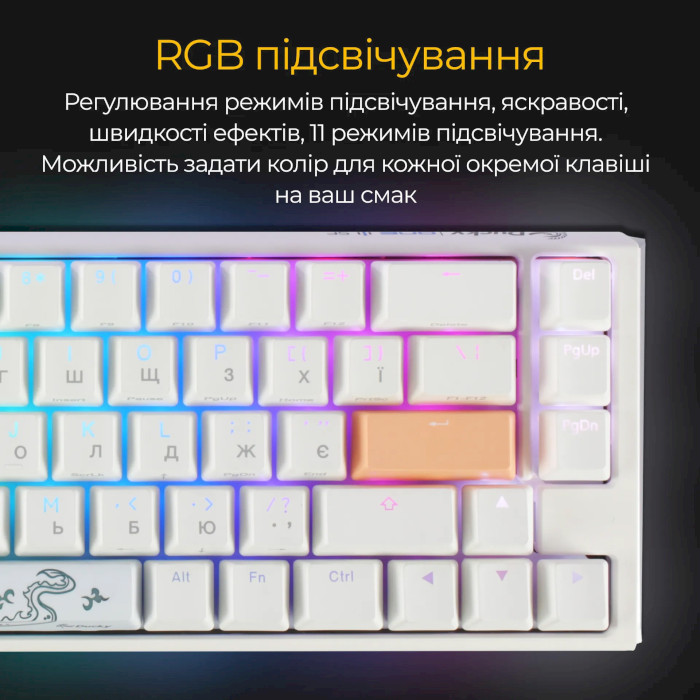 Клавіатура DUCKY One 3 SF Cherry MX Brown Switch White (DKON2167ST-BUAPXPWWWSC1)