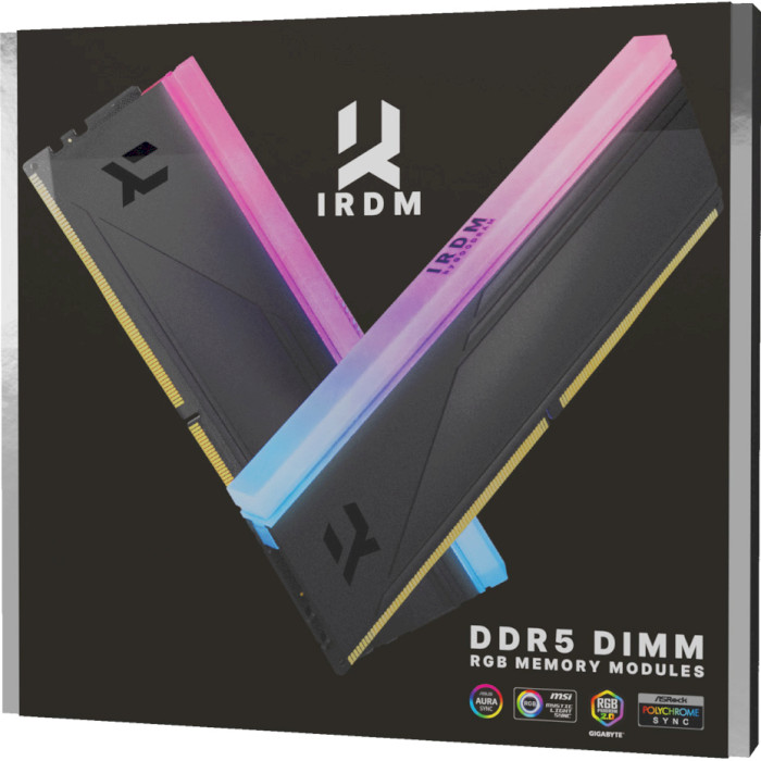 Модуль пам'яті GOODRAM IRDM RGB Black DDR5 6400MHz 32GB Kit 2x16GB (IRG-64D5L32S/32GDC)