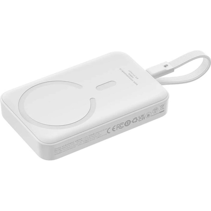 Повербанк MagSafe BASEUS Magnetic Mini Wireless Fast Charge Power Bank Type-C Edition 30W 10000mAh Stellar White (P1002210B223-00)