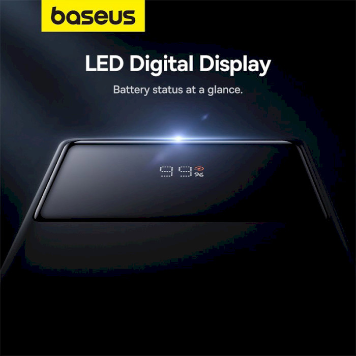 Повербанк BASEUS Star-Lord Digital Display Fast Charge Power Bank 30W 20000mAh Black (P10022904113-00)