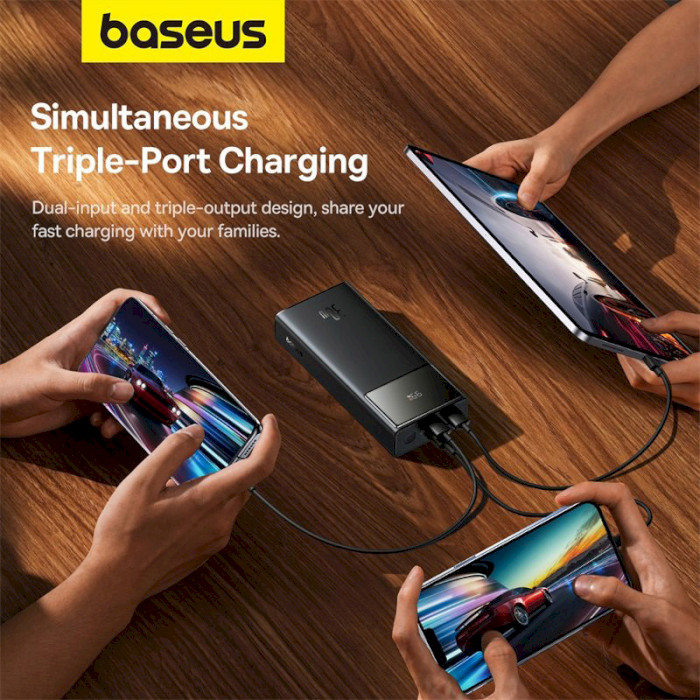 Повербанк BASEUS Star-Lord Digital Display Fast Charge Power Bank 30W 20000mAh Black (P10022904113-00)