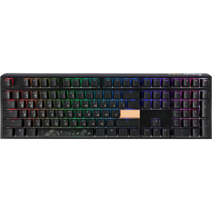 Клавіатура DUCKY One 3 Cherry MX Blue RGB UA Black (DKON2108ST-CUAPXCLAWSC1)