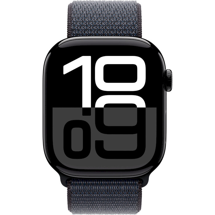 Смарт-годинник APPLE Watch Series 10 GPS 46mm Jet Black Aluminum Case with Ink Sport Loop (MWWR3QH/A)