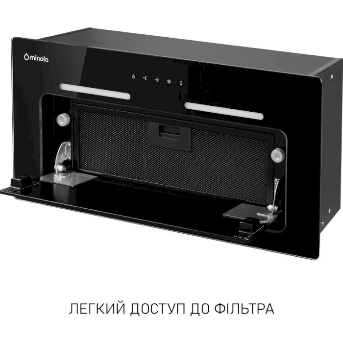 Вытяжка MINOLA HBI 6473 BL GLASS 800 LED LINE