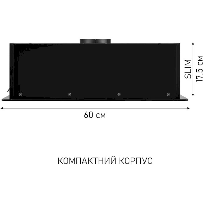 Вытяжка MINOLA HBI 6473 BL GLASS 800 LED LINE