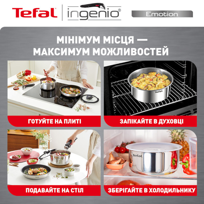 Набір ковшів TEFAL Ingenio Emotion 4пр (L8964S55)