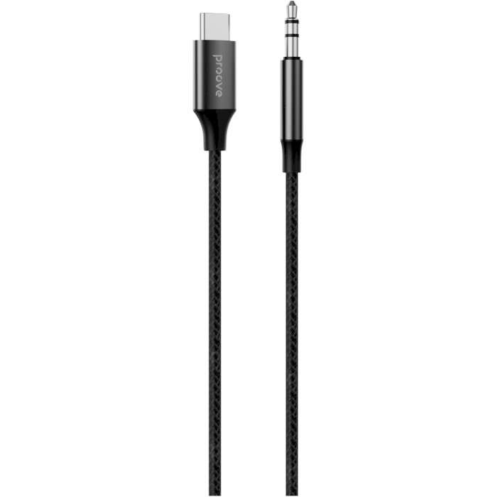 Кабель PROOVE SoundTrack Type-C to 3.5mm 1м Black (ACST00002801)