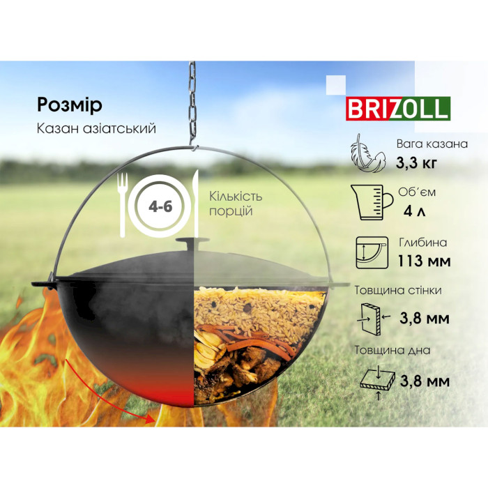 Казанок туристичний BRIZOLL KA04-1