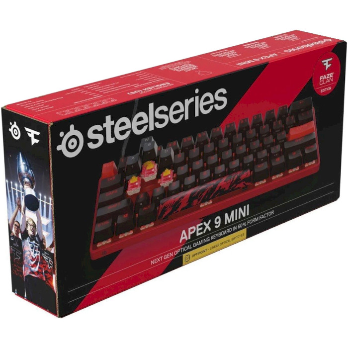 Клавіатура STEELSERIES Apex 9 Mini OptiPoint UA Faze Clan Edition (64853)