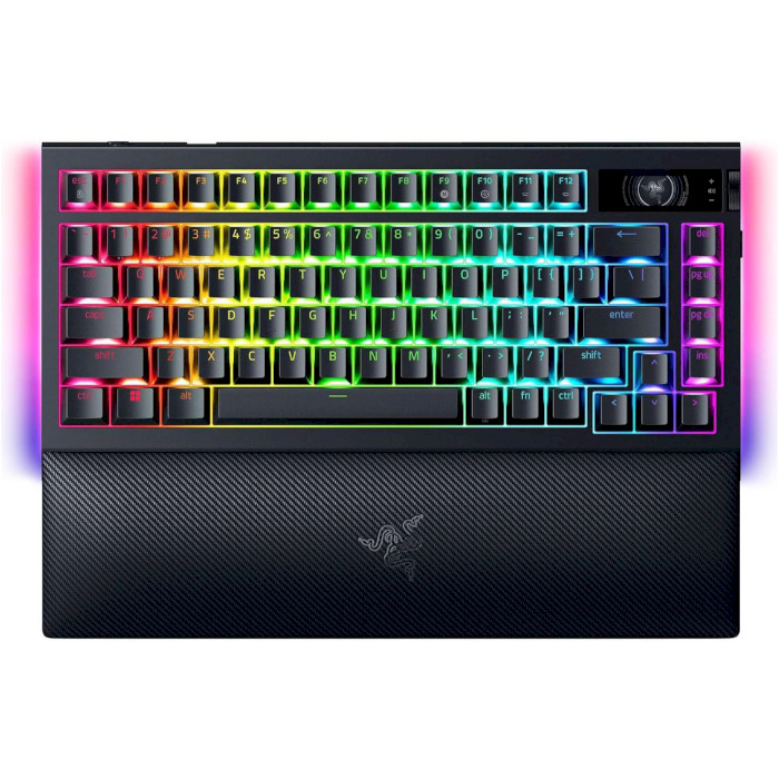 Клавиатура беспроводная RAZER BlackWidow V4 75% ANSI Orange Tactile Switches Gen. 3 Black (RZ03-05130100-R3M1)