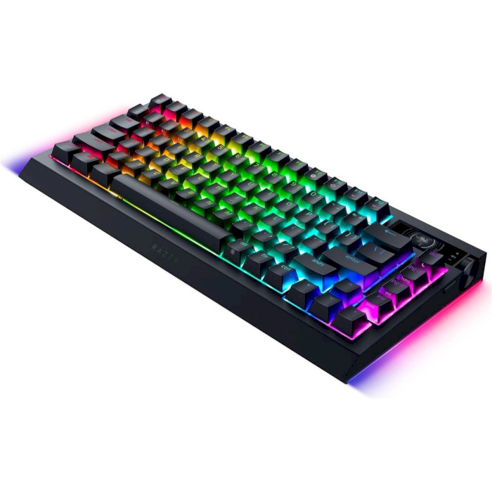 Клавиатура беспроводная RAZER BlackWidow V4 75% ANSI Orange Tactile Switches Gen. 3 Black (RZ03-05130100-R3M1)