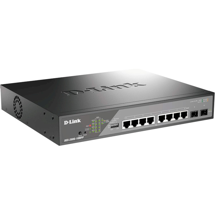 Комутатор D-LINK DSS-200G-10MPP