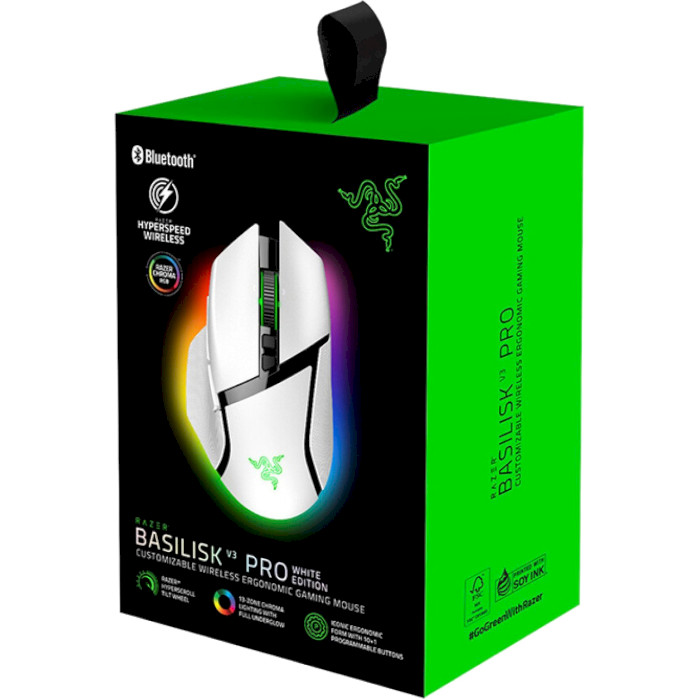 Мышь игровая RAZER Basilisk V3 Pro 35K White (RZ01-05240200-R3G1)