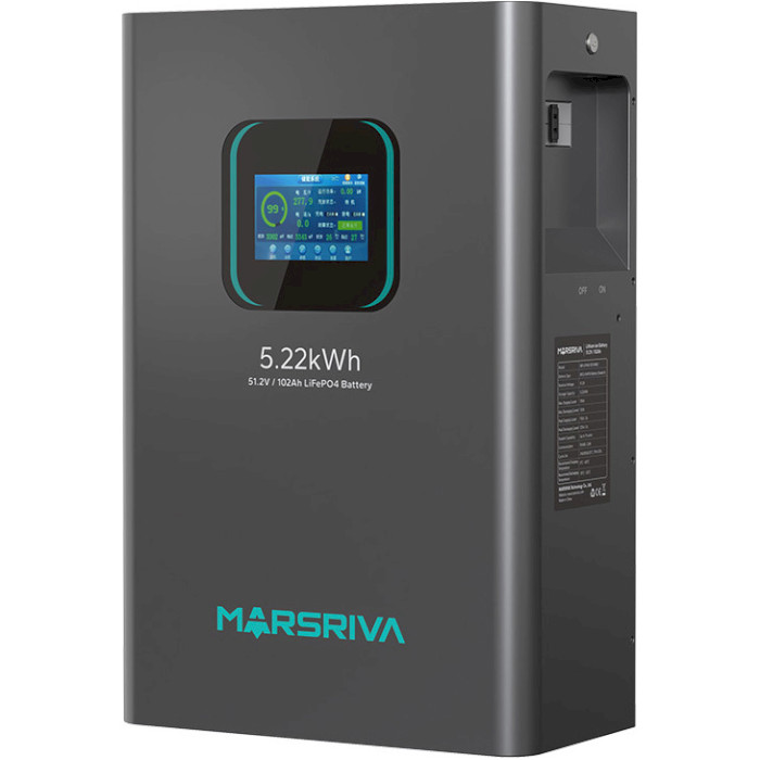 Акумуляторна батарея MARSRIVA LiFePO4 BYD LiFePO4 51.2V 100Ah (51.2В, 100Агод, BMS) (MR-LFP48-100-WMD)