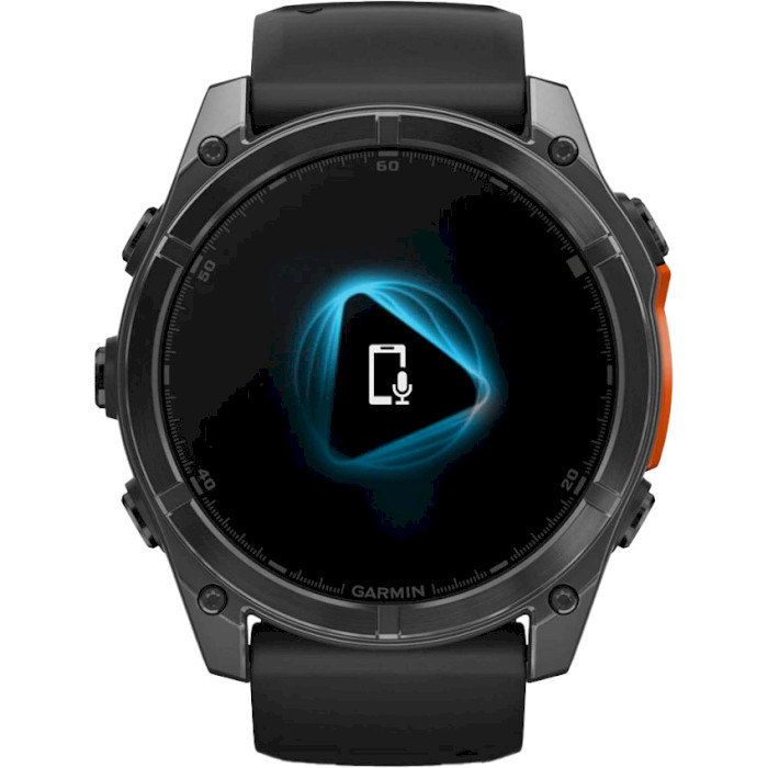 Смарт-годинник GARMIN Fenix 8 51mm Slate Gray with Black Silicone Band (010-02905-00)