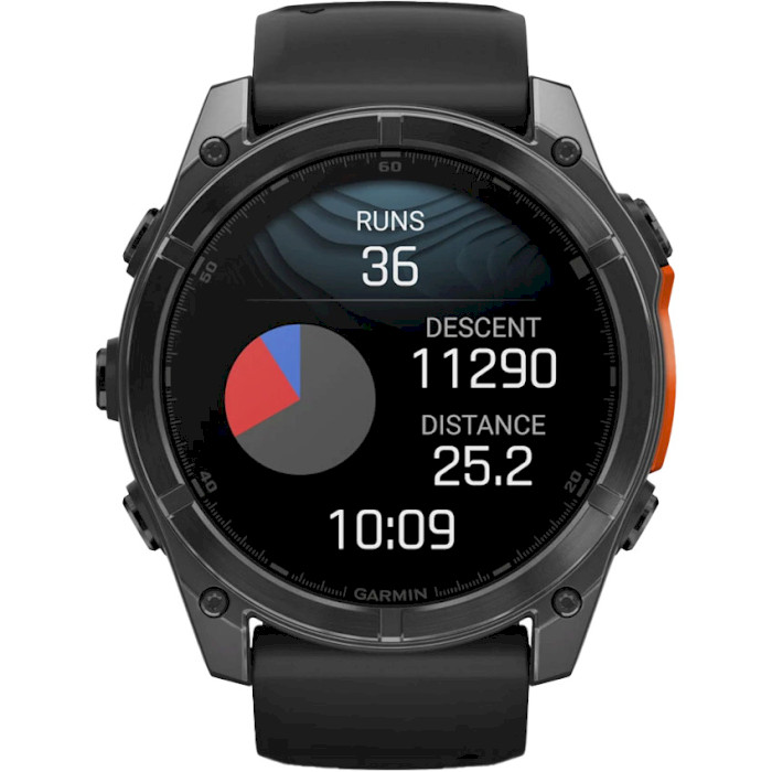 Смарт-годинник GARMIN Fenix 8 51mm Slate Gray with Black Silicone Band (010-02905-00)