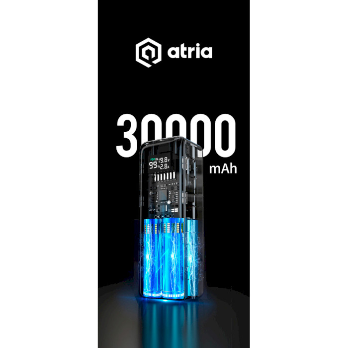 Повербанк ATRIA WPD-160S 30000mAh