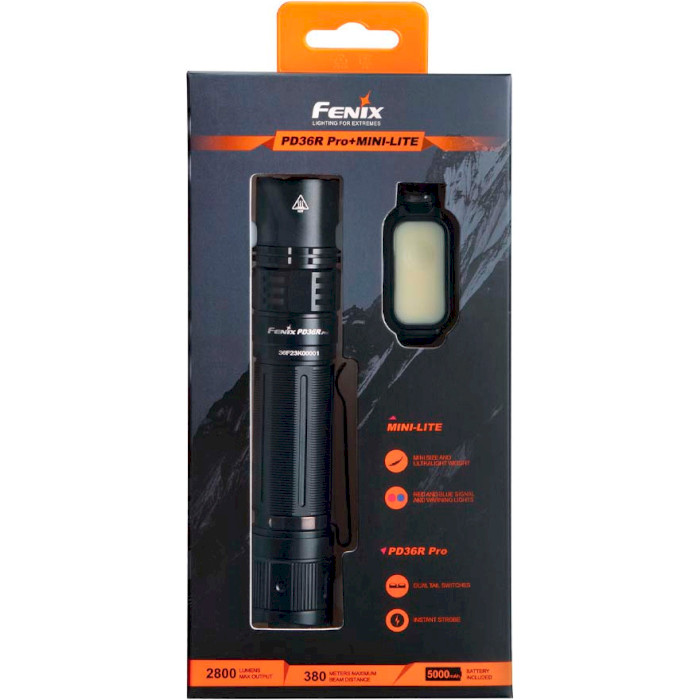 Ліхтар тактичний FENIX PD36R Pro + Mini Lite